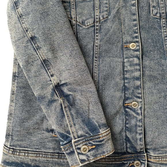 Hollister Sherpa-Lined Denim Jacket Size XL - Picture 3 of 7